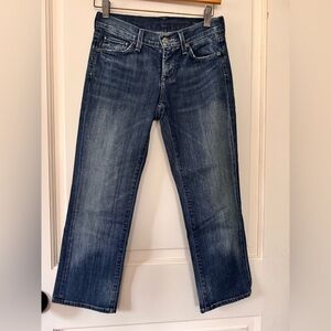 CoH jean Capri size 24 copped straight leg medium wash